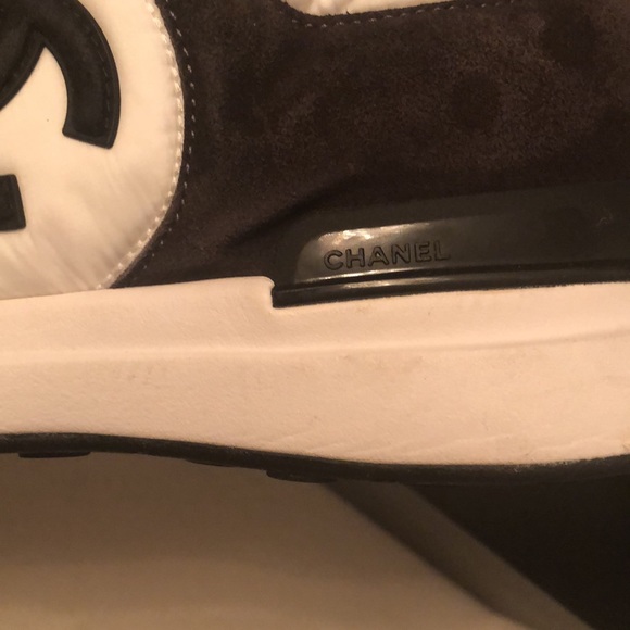 Chanel CC Logo Cloth Trainers - Picture 12 of 15